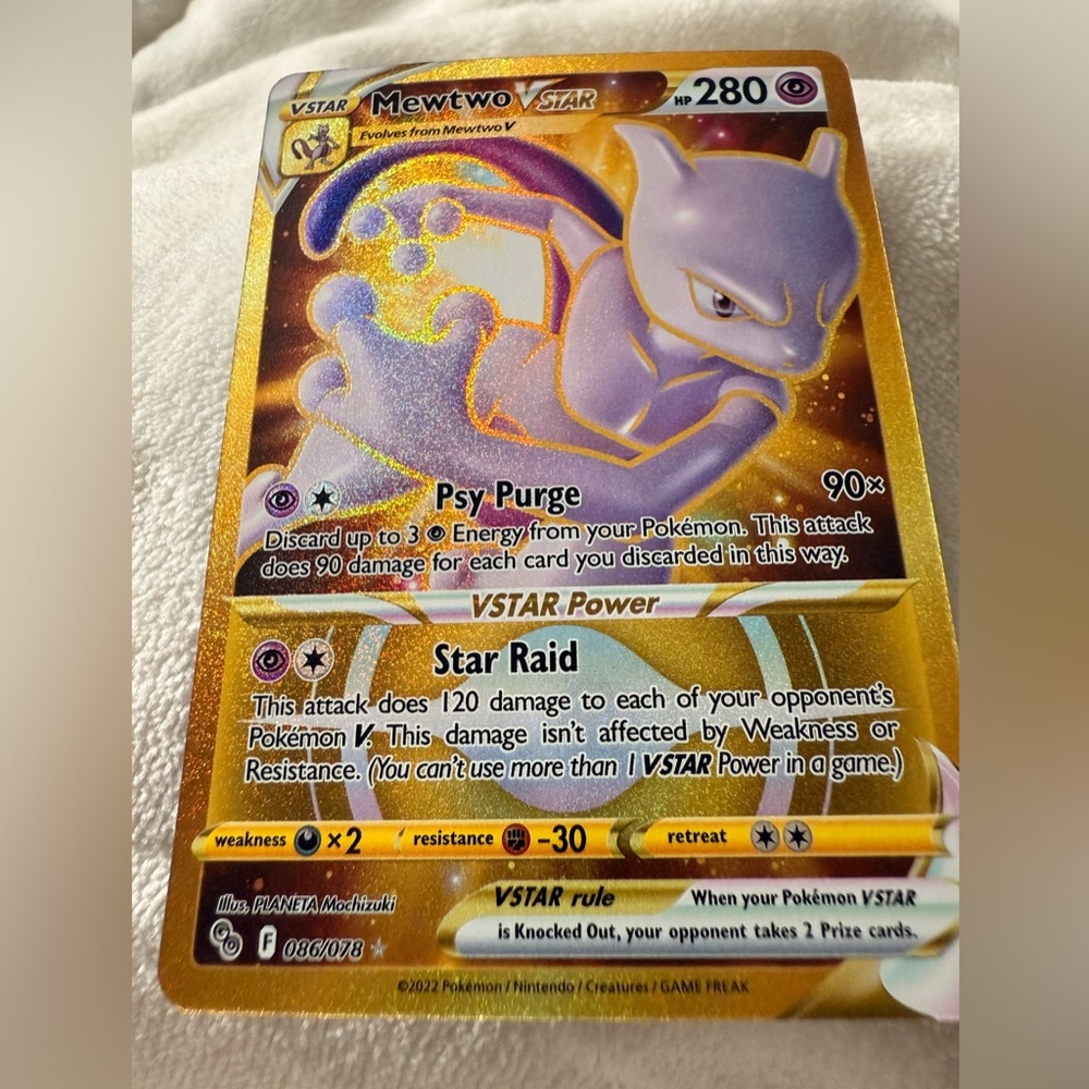Mint Condition POKÉMON VSTAR 2022 Mewtwo